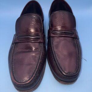 Florsheim Mens Penny Loafers Shoes Size 8.5D Red Cherry Leather Slip On 17089